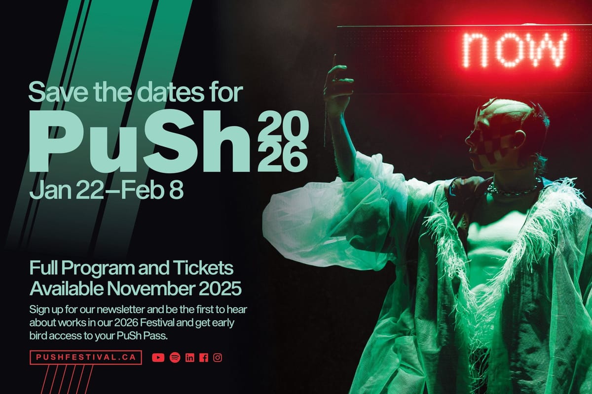 PuSH Festival Reveals 2026 Lineup Soon