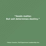 The Soil Matters