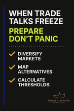 When political tensions trigger trade disruptions, reactive businesses suffer while prepared ones thrive. The recent US-Canada negotiation pause requires a strategic pivot, not panic.