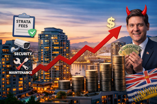 Vancouver condo skyline representing rising strata fees and hidden costs from BC tax changes