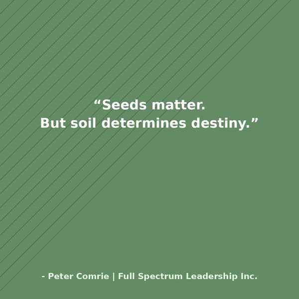The Soil Matters