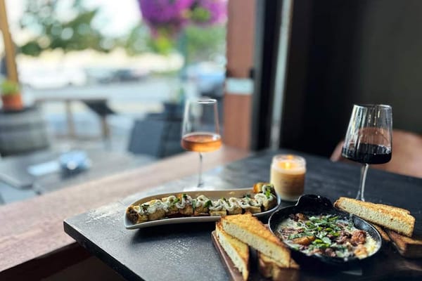 Appetizers and wine at Cibo & Vines - Image from Cibo and Vines website
