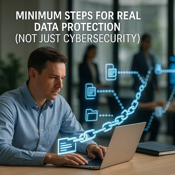 Minimum Steps for Real Data Protection (Not Just Cybersecurity)