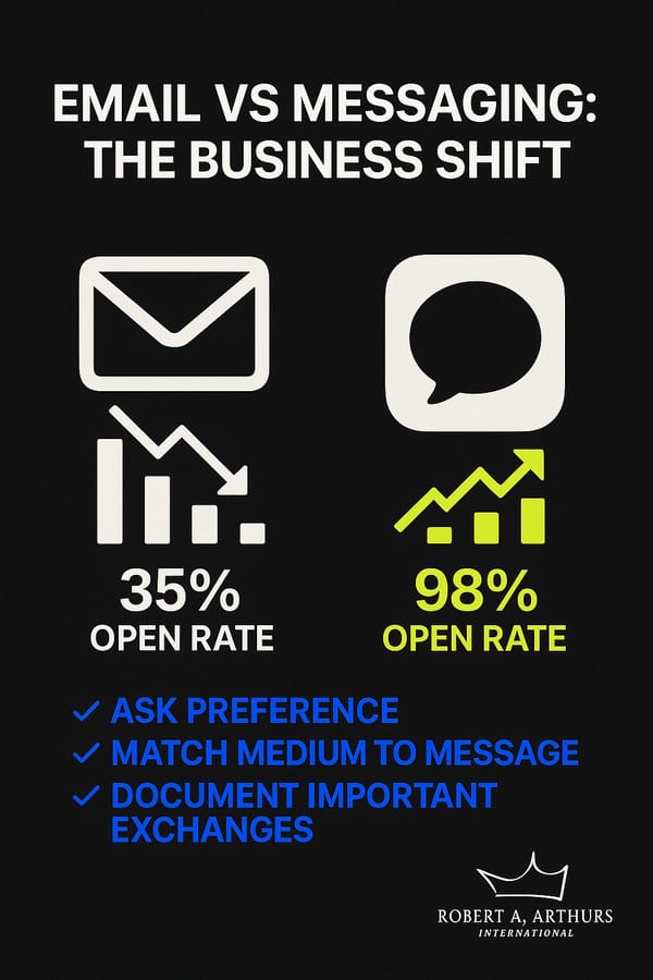 Email is no longer the business communication king. Messaging platforms now deliver 4x higher engagement while email open rates continue to decline, requiring strategic adaptation from business leaders.