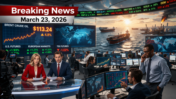 🌍 WBN Morning Brief – March 23, 2026: Trump Pauses Iran Strike Clock As Markets Rebound